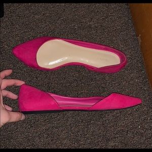 HOT PINK FOREVER 21 FLATS!!  (US 7.5) WORN ONCE!